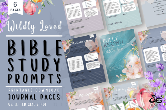 Bible Study Writing Prompts Printable: Print Templates Review for Client Projects
