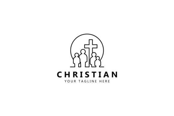 Christian Community People Family Logo: Logos for Digital Sellers