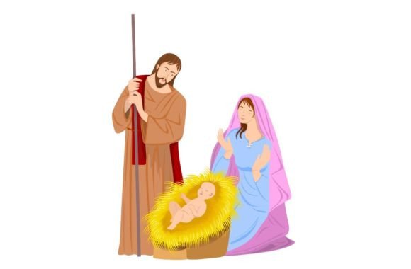 Illustration of the Holy Family
