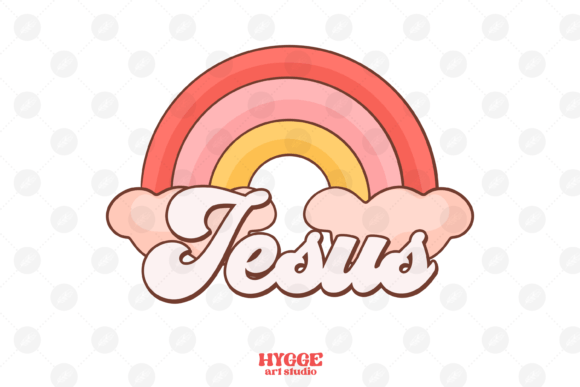 Jesus Sublimation Retro Easter PNG for Crafts & Branding