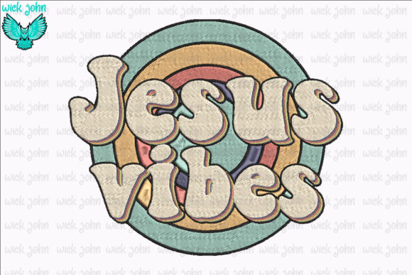 Jesus Vibes Retro Vintage Christian Easter