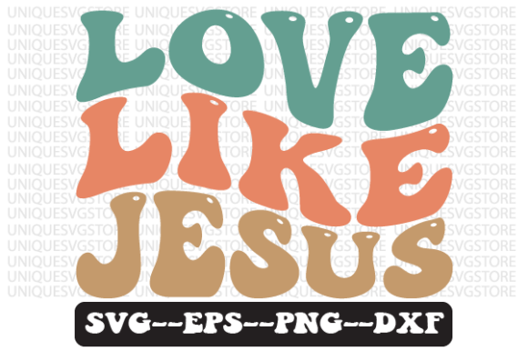 Love Like Jesus Retro Wavy Svg Design: A Brand Designer Review