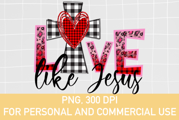 Love Live Jesus Plaid Sublimation: Graphic Templates for Branding